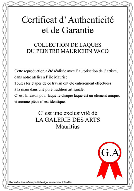 Certificat de garantie